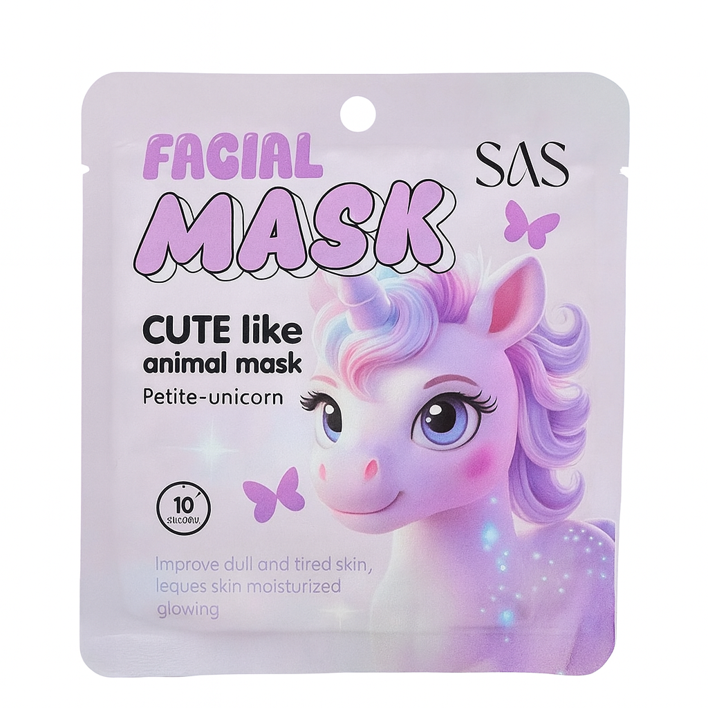 Maschera viso in tessuto unicorno 🦄