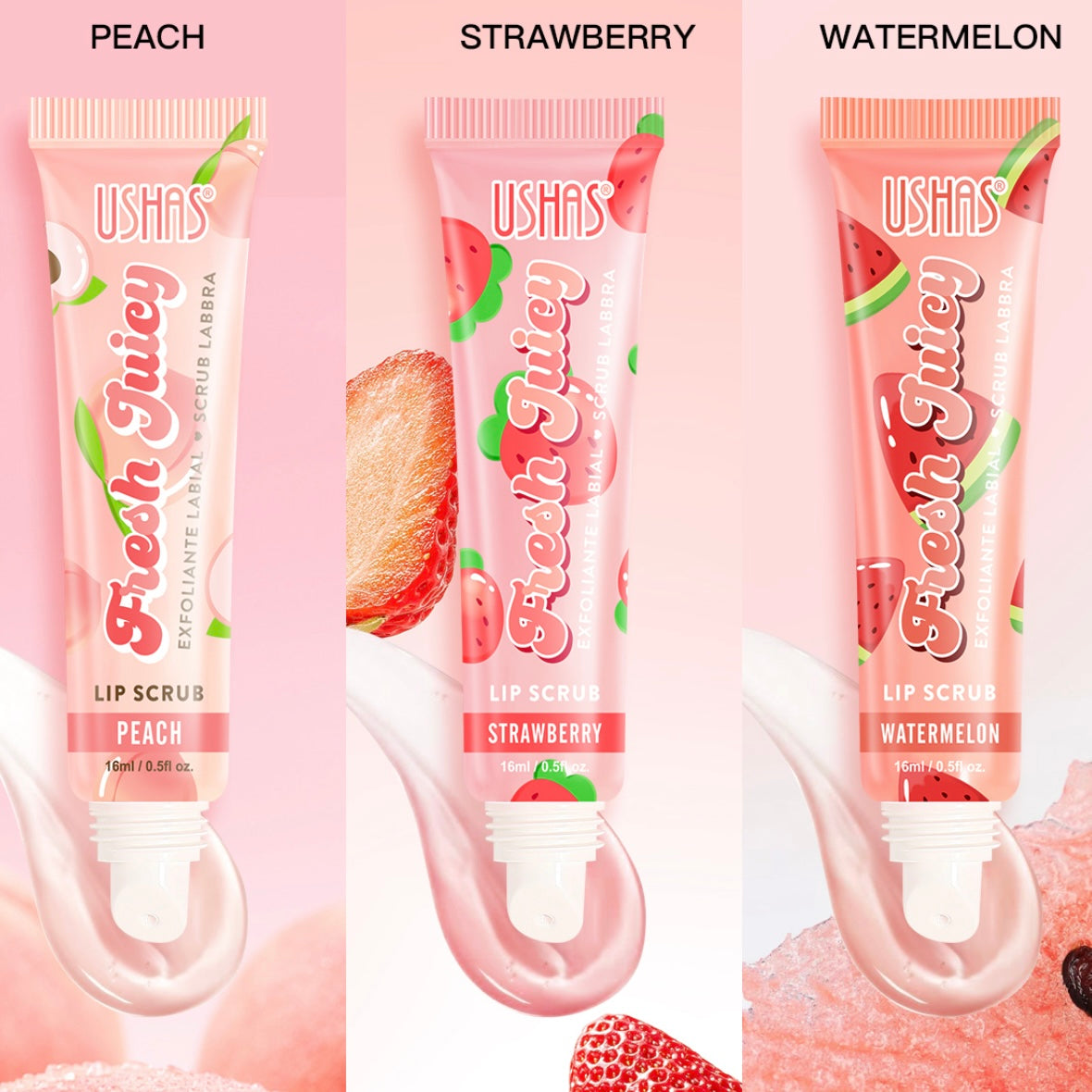 Lip scrub fruttato 🍑🍓🍉