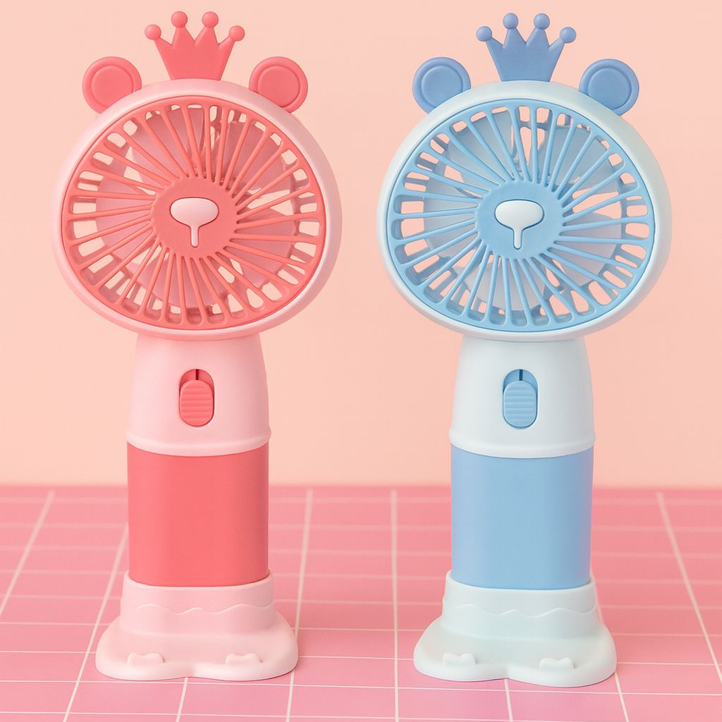 Mini ventilatore portatile + poggia telefono 👑