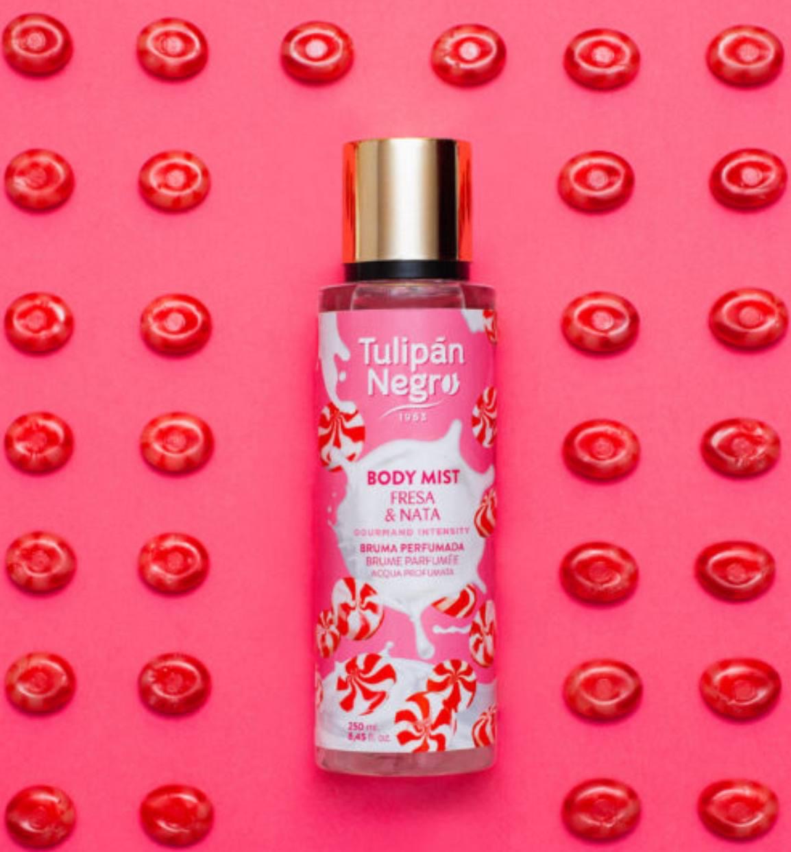 Acqua corpo 250 ml Tulipan Negro Fragola e panna