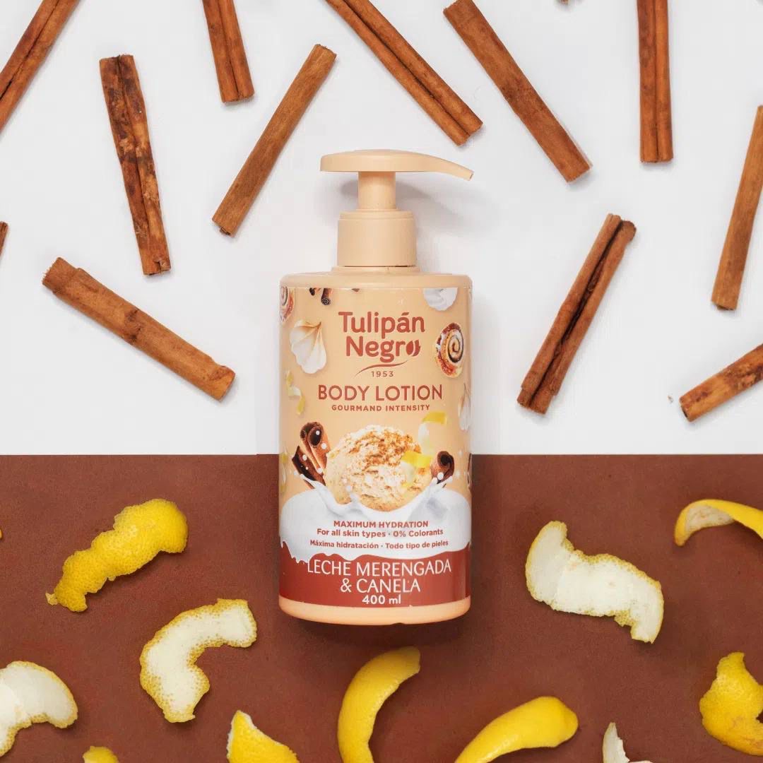 Crema corpo MERINGA E CANNELLA 400 ml extra idratante - Tulipan Negro