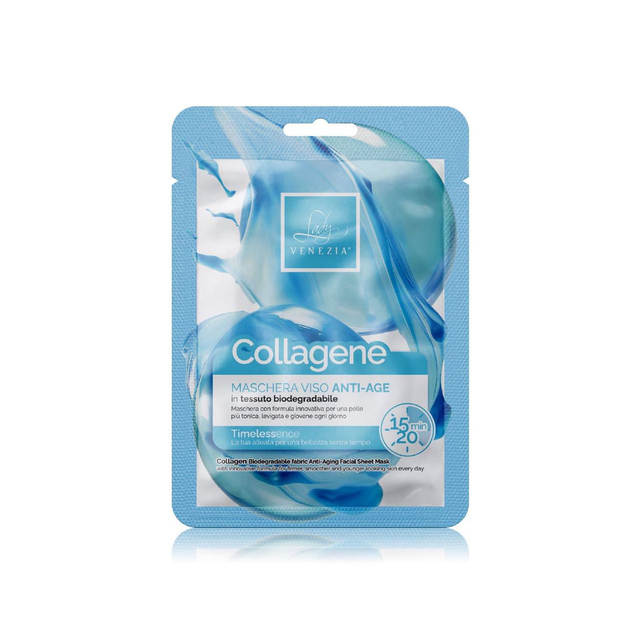 Maschera viso collagene