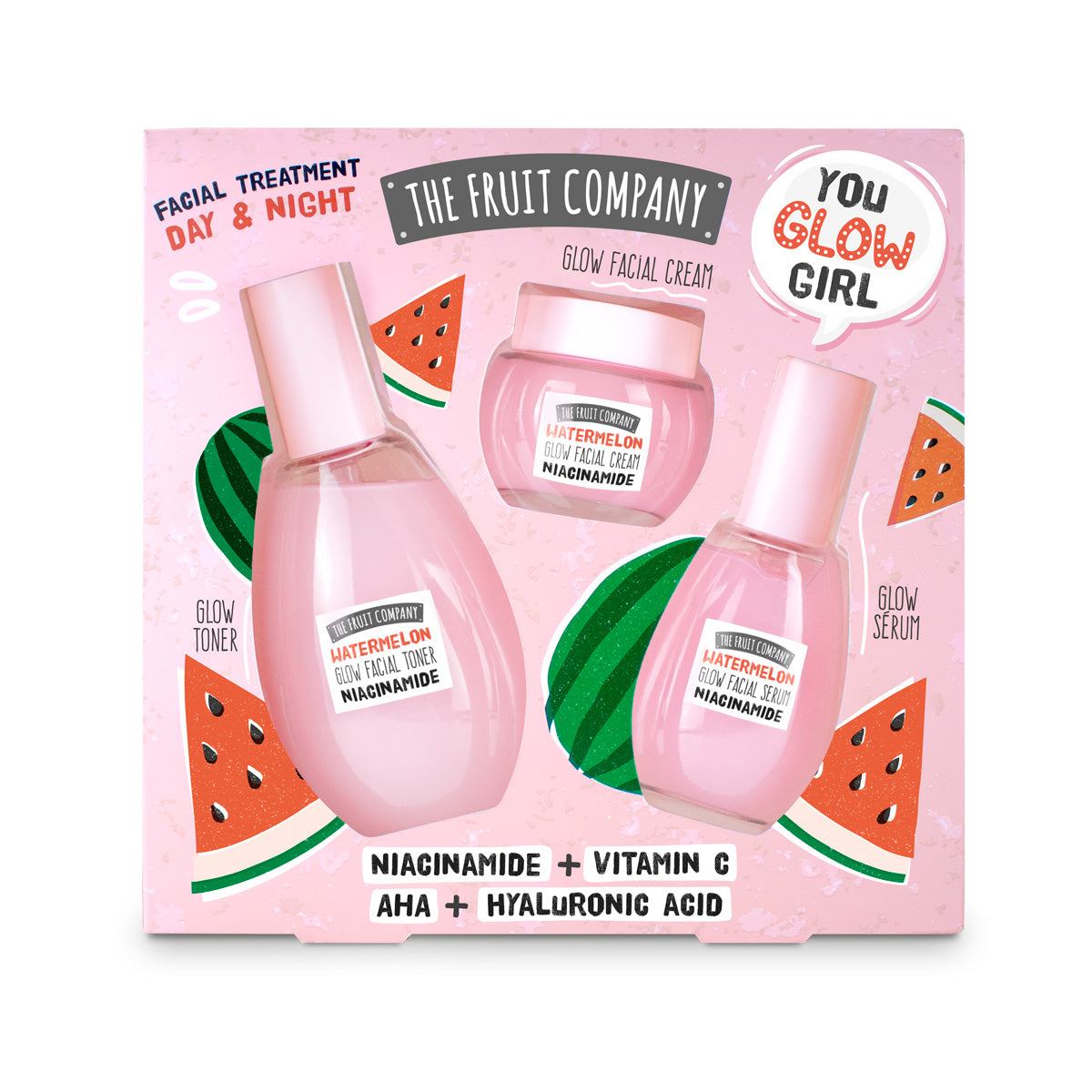 Set trattamento viso anguria : tonico; crema; siero!  The Fruit Company