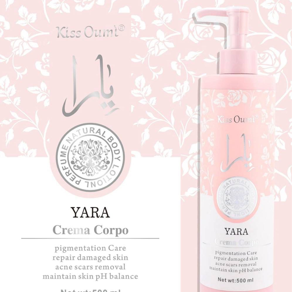 Crema corpo ispirata alla profumazione YARA rosa 500 ml