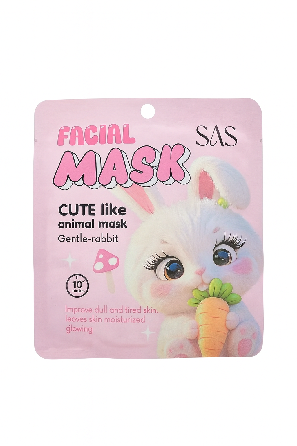 Maschera viso in tessuto coniglio 🐰