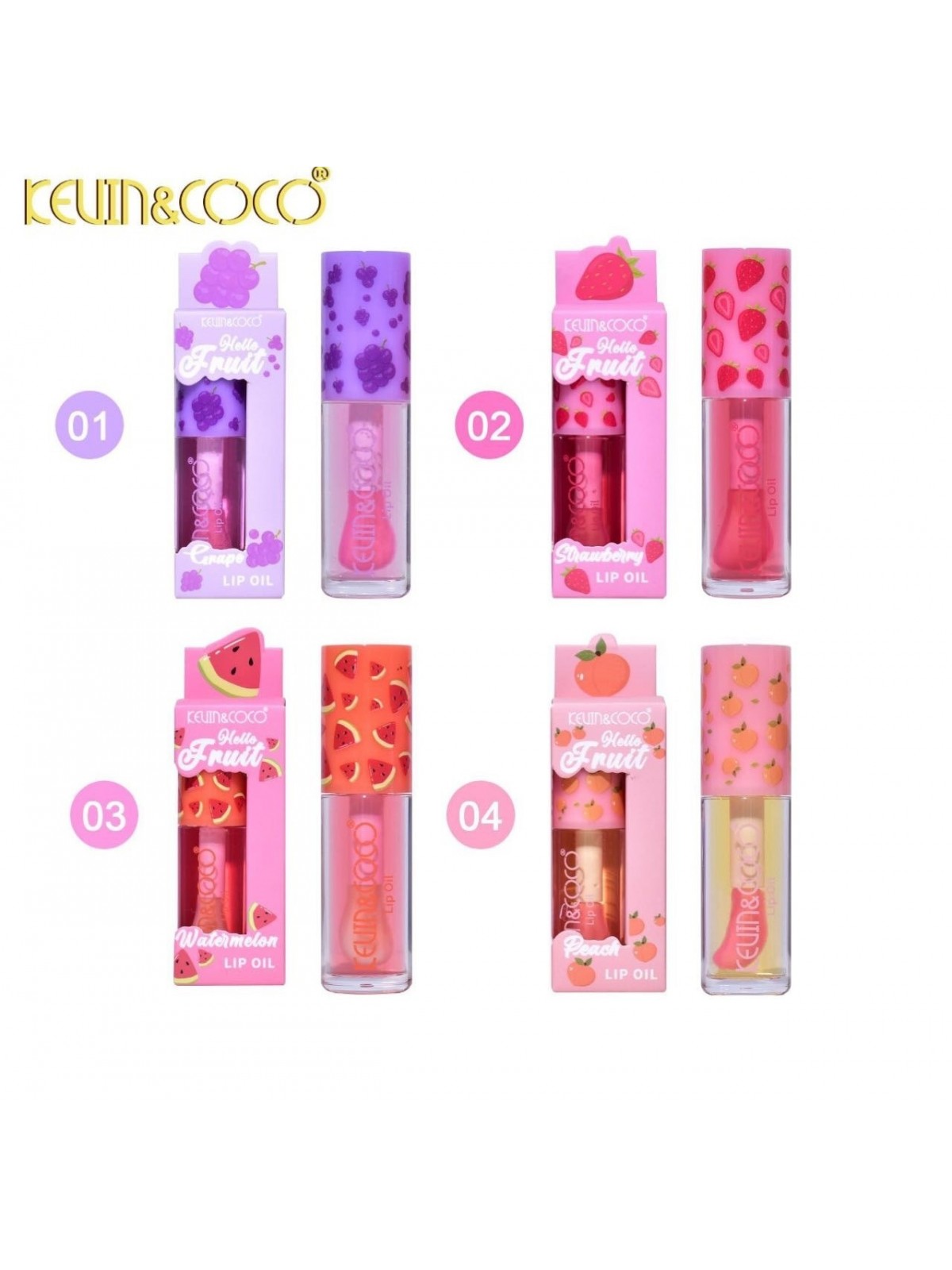 Lip oil fruttati Kevin&Coco