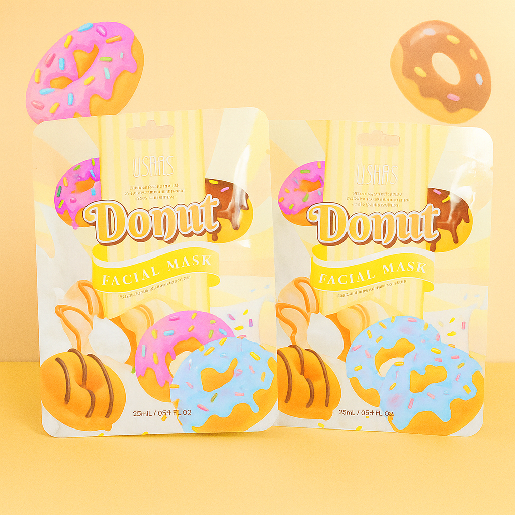 Maschera viso tessuto, ciambella 🍩