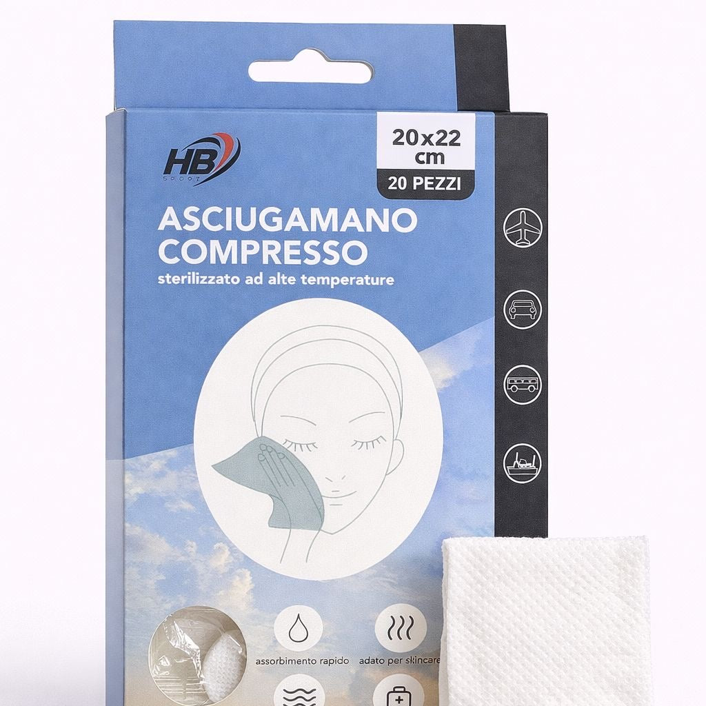 Asciugamani compressi 20pcs