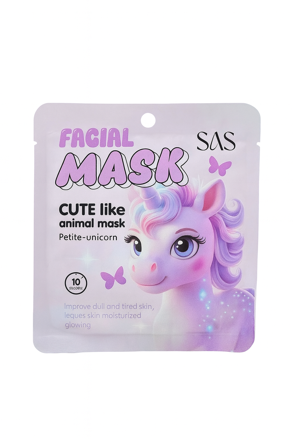 Maschera viso in tessuto unicorno 🦄