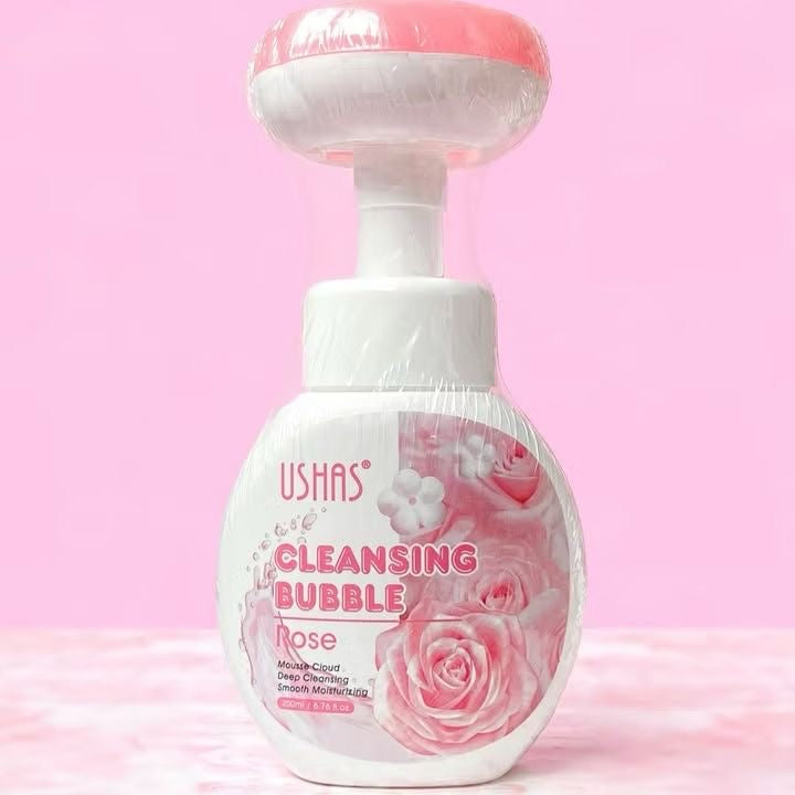 Mousse detergente viso, con dispenser, premi e crea un fiorellino sulla tua mano🌸