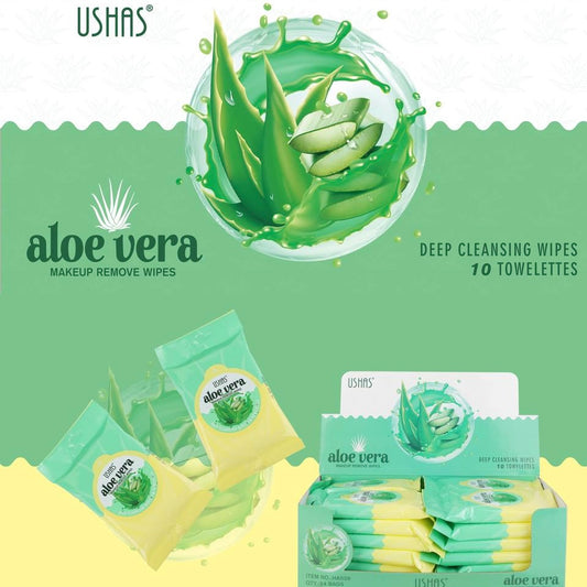 Salviette struccanti 10 pz aloe vera