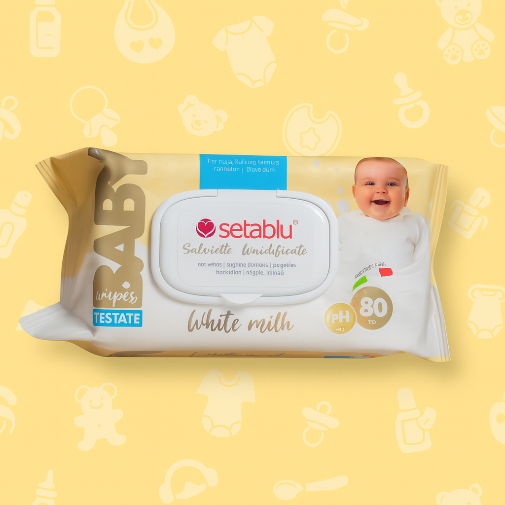 Salviette multiuso, WHITE MILK, 80 pcs