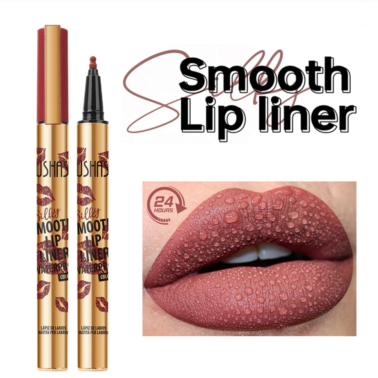 Lip liner waterproof lunga durata, effetto MATTE