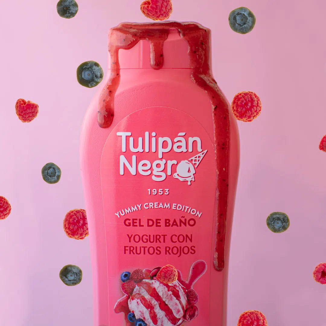 Bagnoschiuma YOGURT FRUTTI ROSSI 650 ml - Tulipan negro