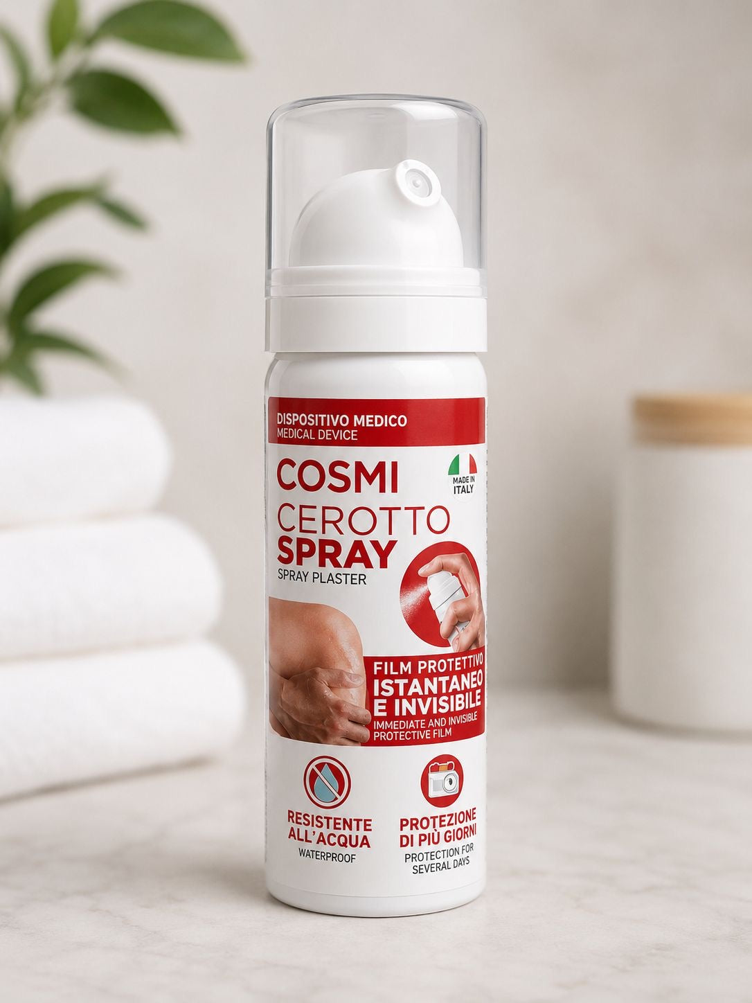 Cosmi cerotto spray, istantaneo e invisibile, protezione per più giorni 40 ml