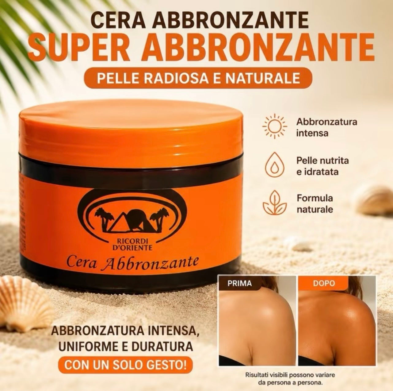 Cera abbronzante