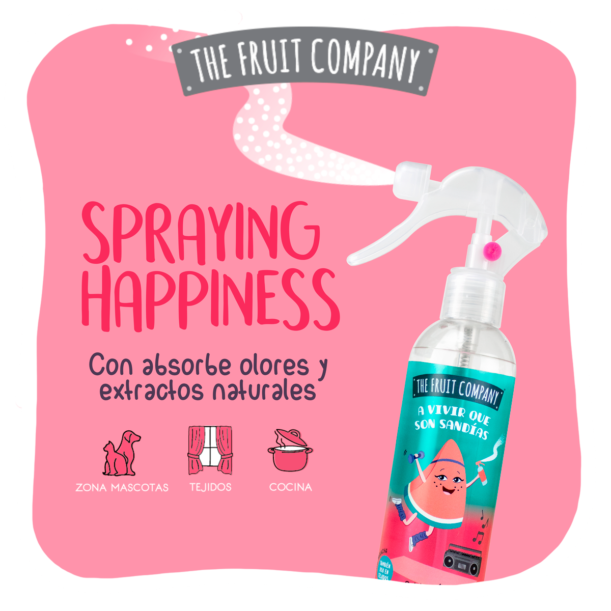 Spray ambiente e tessuti ANGURIA, elimina cattivi odori 250 ml *edizione summer*