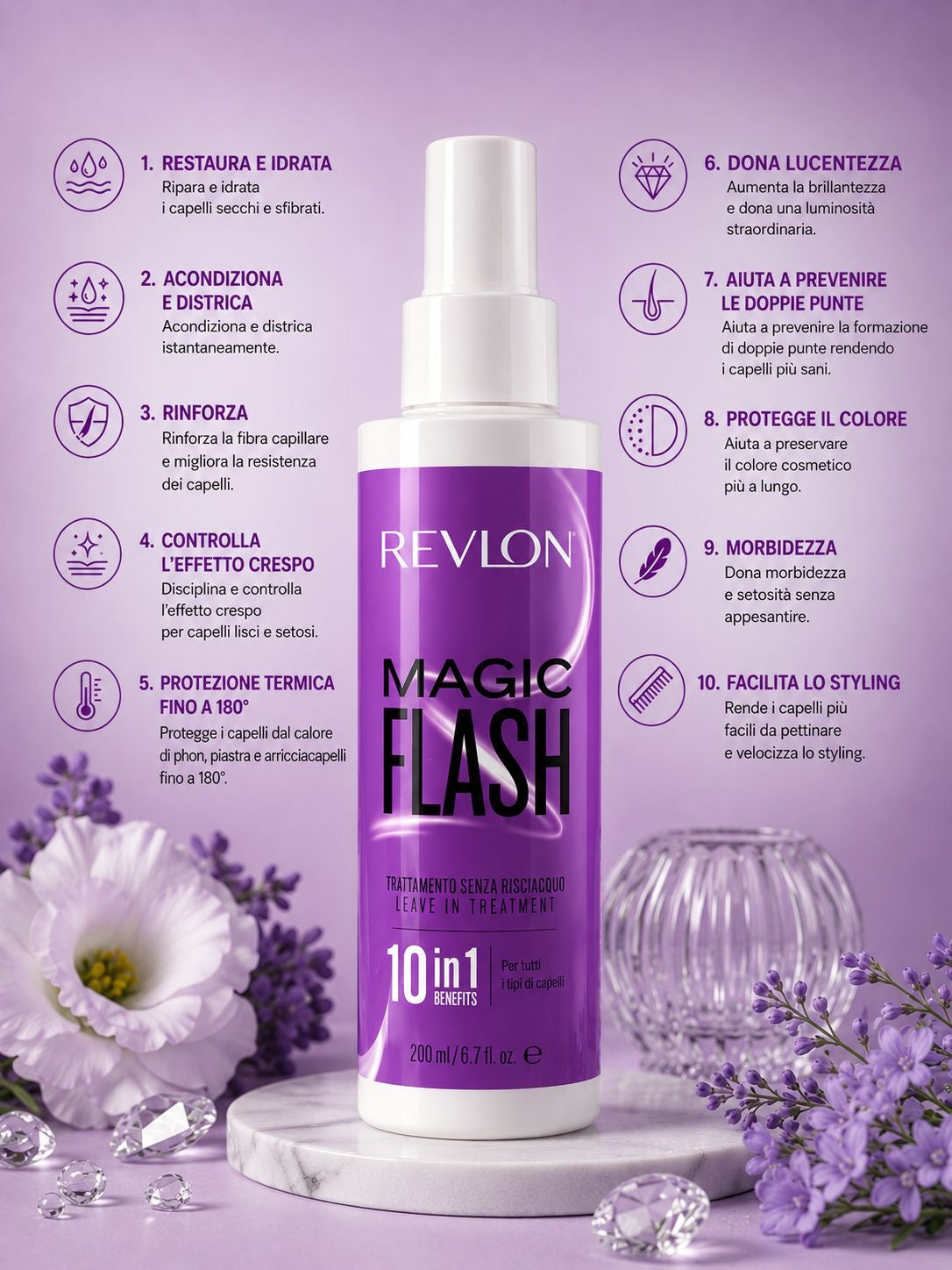 Spray 10 in 1 per capelli REVLON