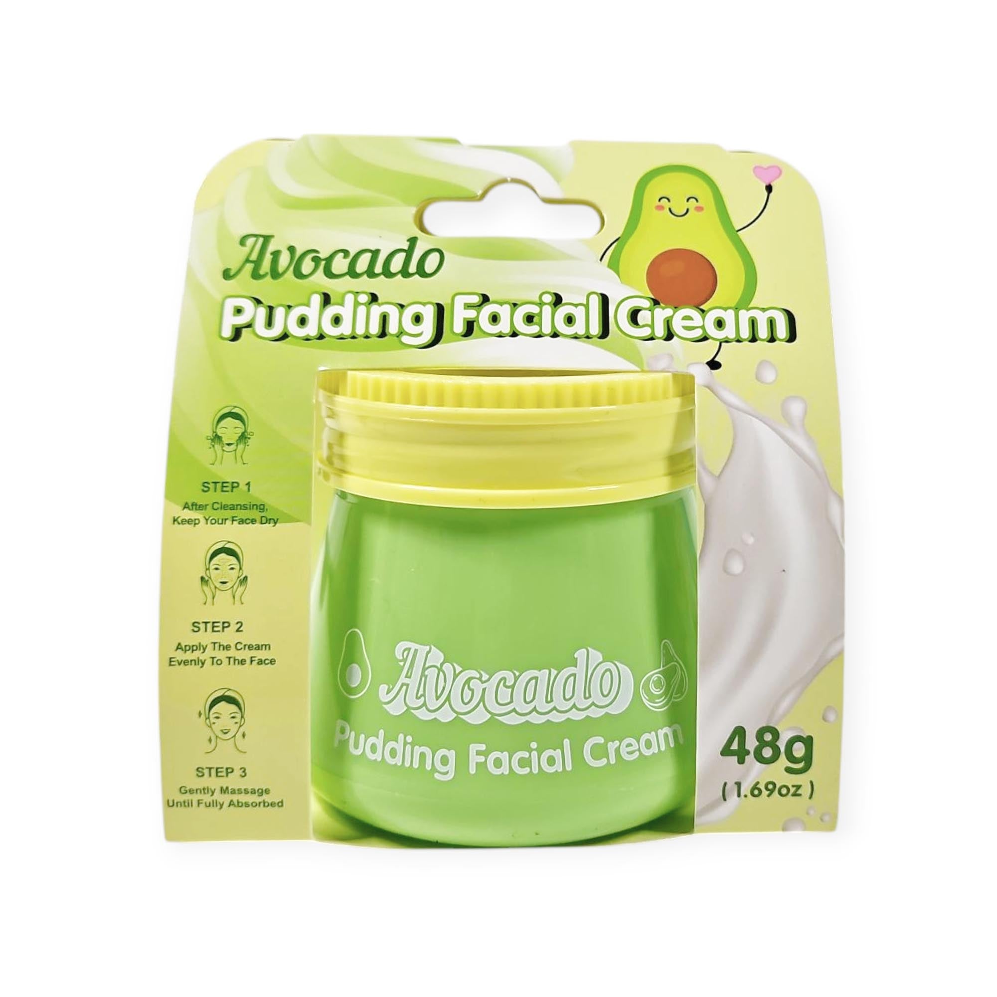 Crema viso super idratante,USHAS ( Latte; Vaniglia; Avocado )