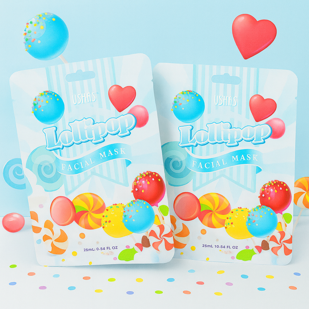 Maschera viso tessuto, lecca lecca 🍭