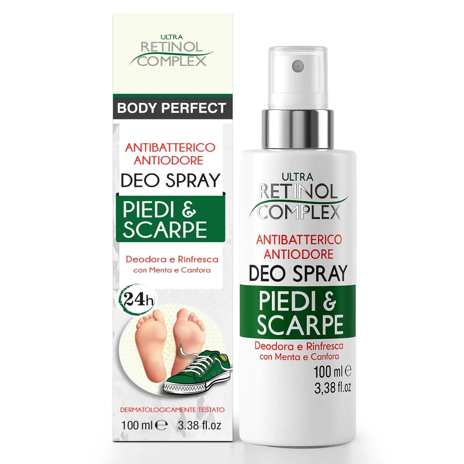 Deodorante spray per scarpe e piedi RETINOL COMPLEX 🌿