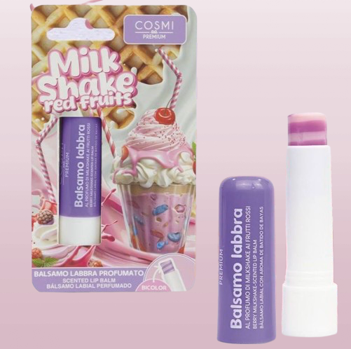 Lip balm cosmi MILKSHAKE🍦 ( profumazione frutti rossi )🍉🍒🍓