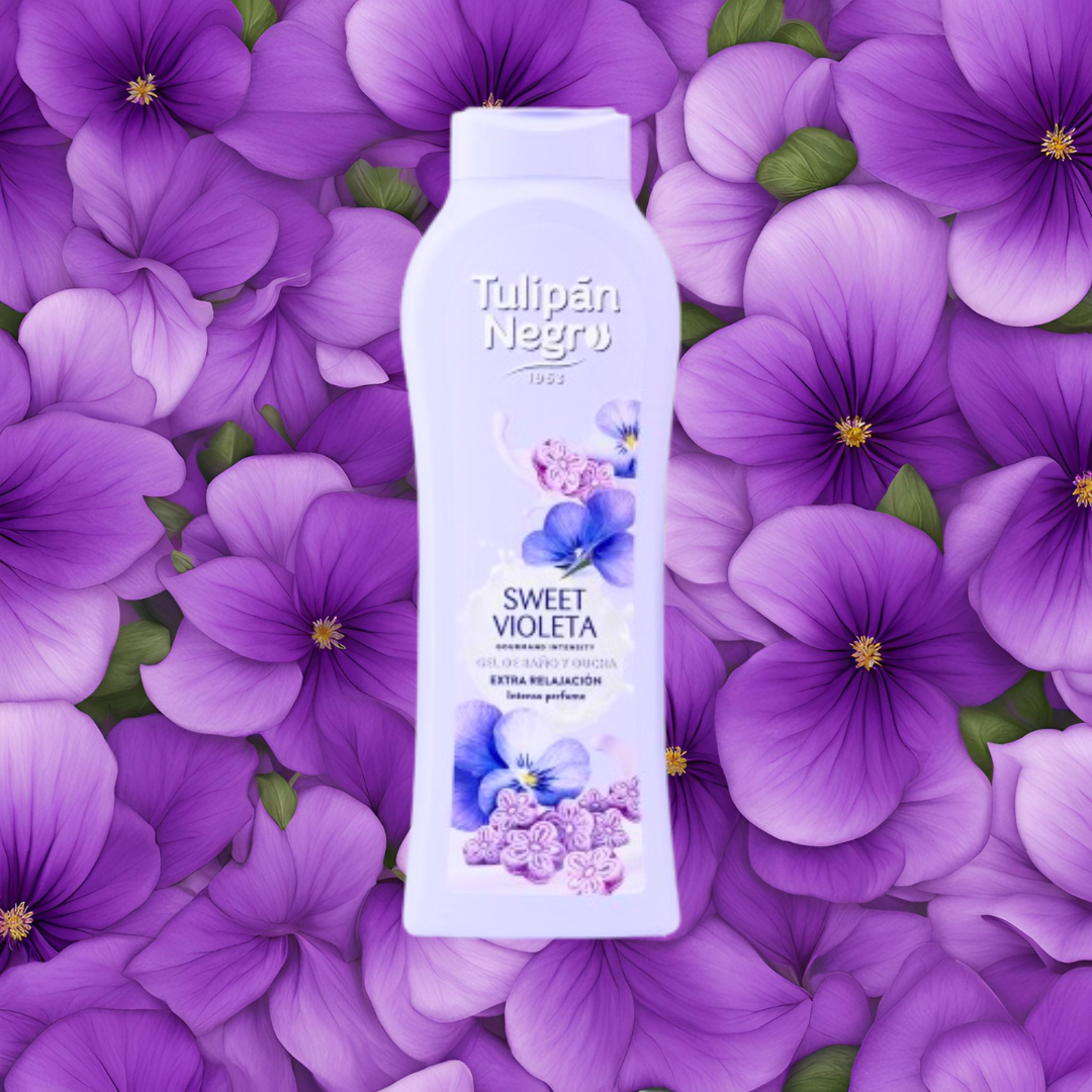 Bagnoschiuma violetta 650 ml Tulipan negro