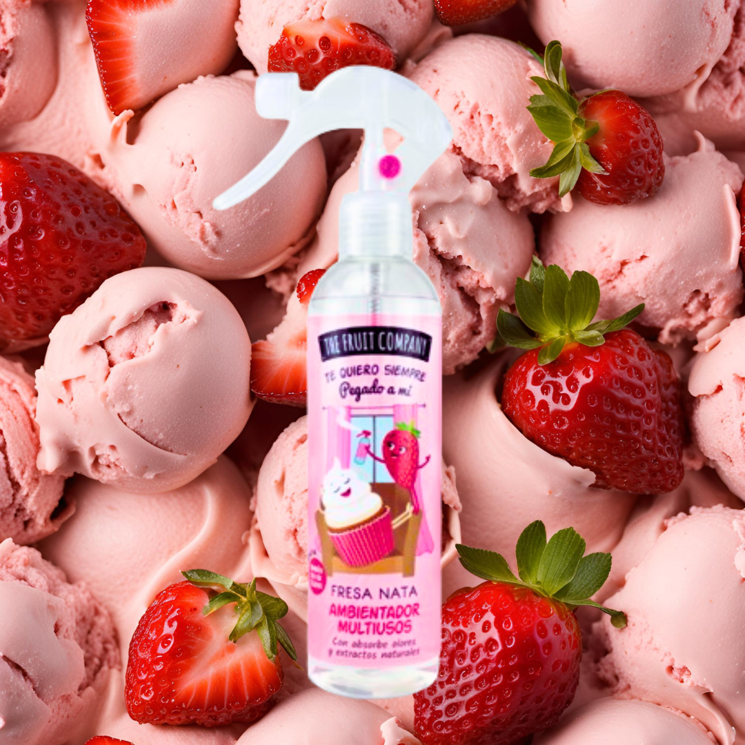 Profumatore spray ambiente e tessuti elimina odori FRAGOLA E PANNA 250 ml