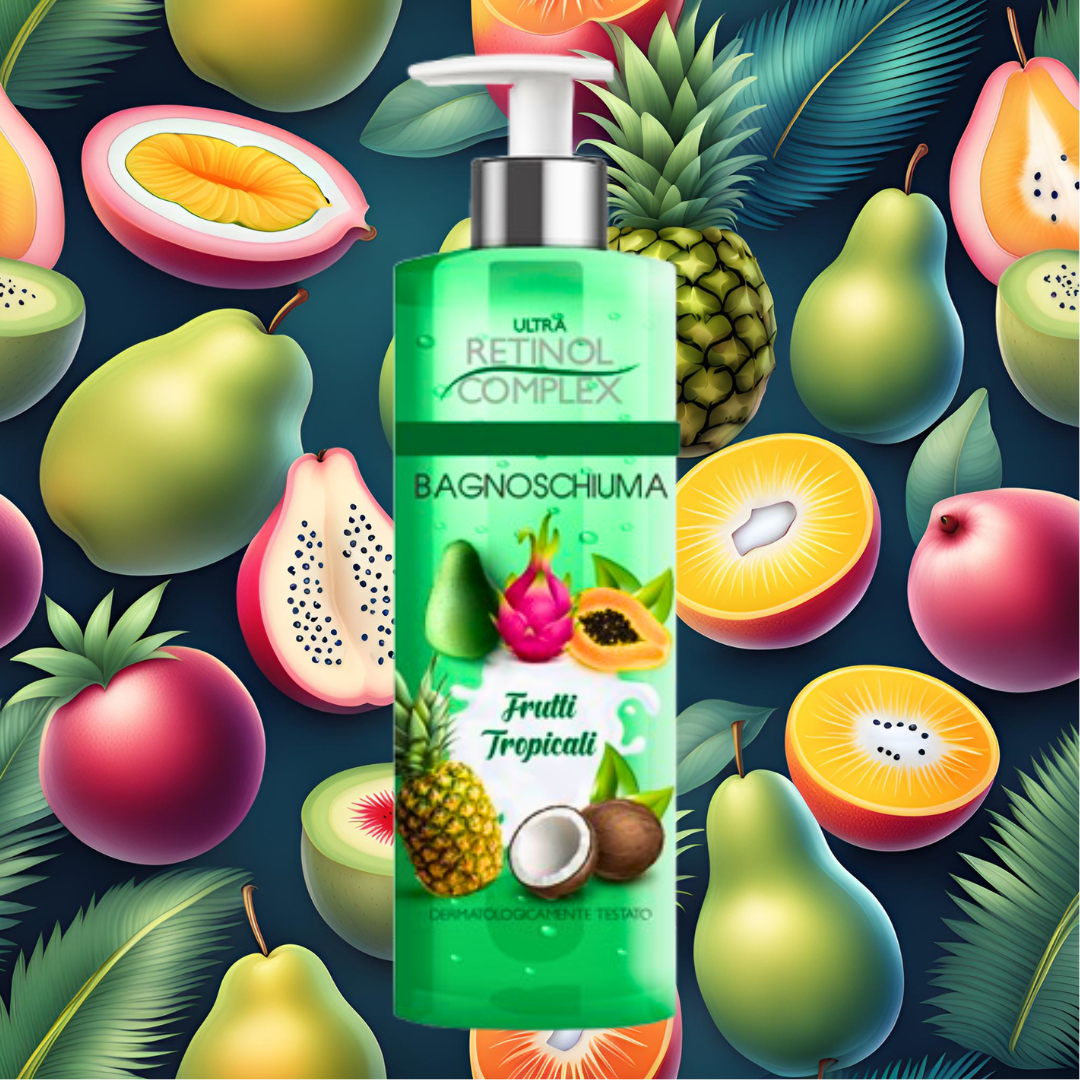 Bagnoschiuma frutti tropicali retinol complex