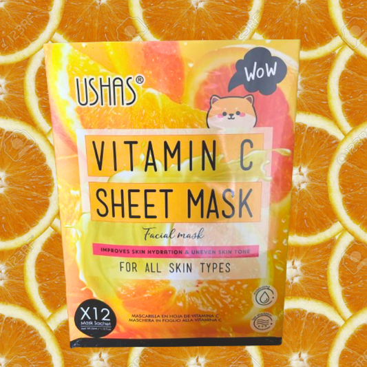 Maschera viso in tessuto VITAMINA C