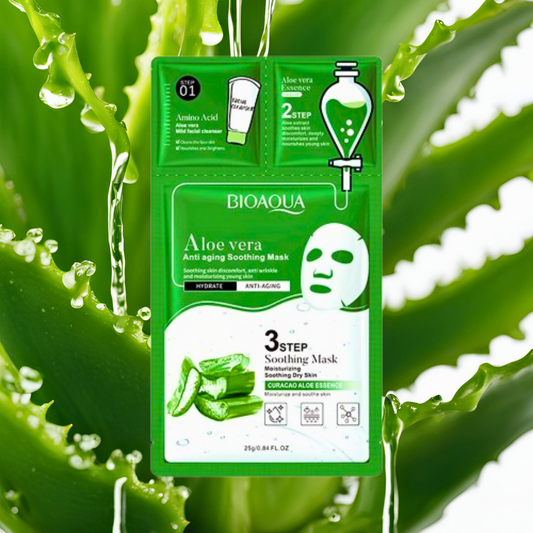 Maschera viso 3 step aloe vera