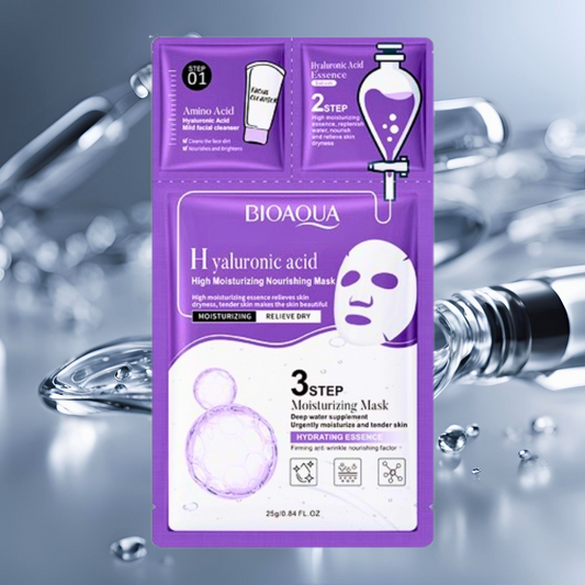 Maschera viso 3 step acido ialuronico