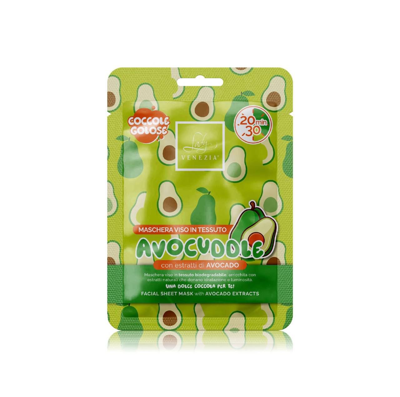 Maschera viso avocado